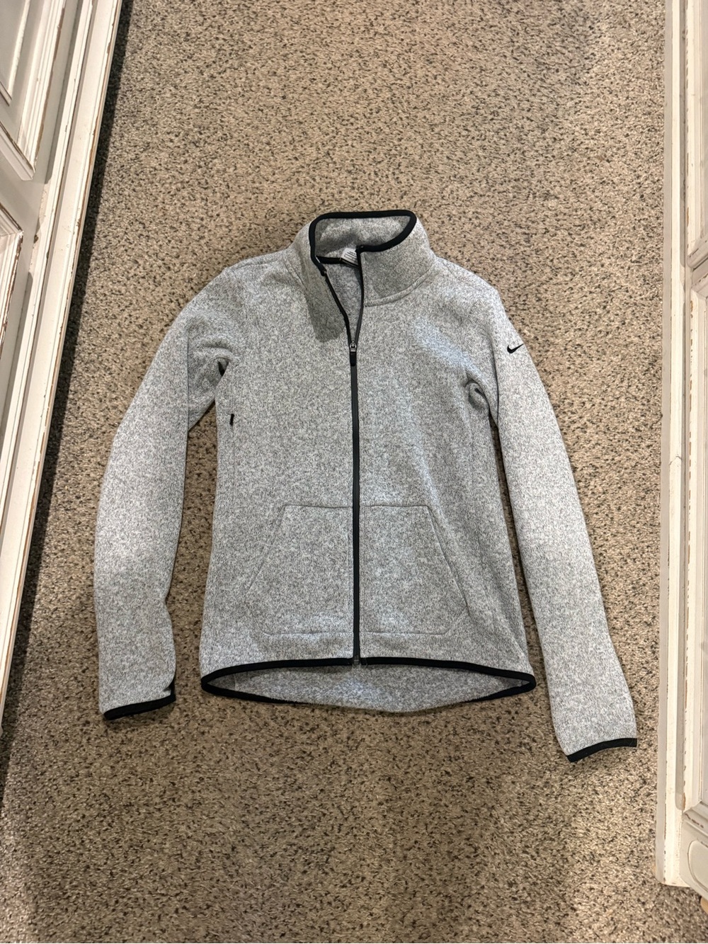 Nike Women's Light Grey Full-Zip Utility Jacket